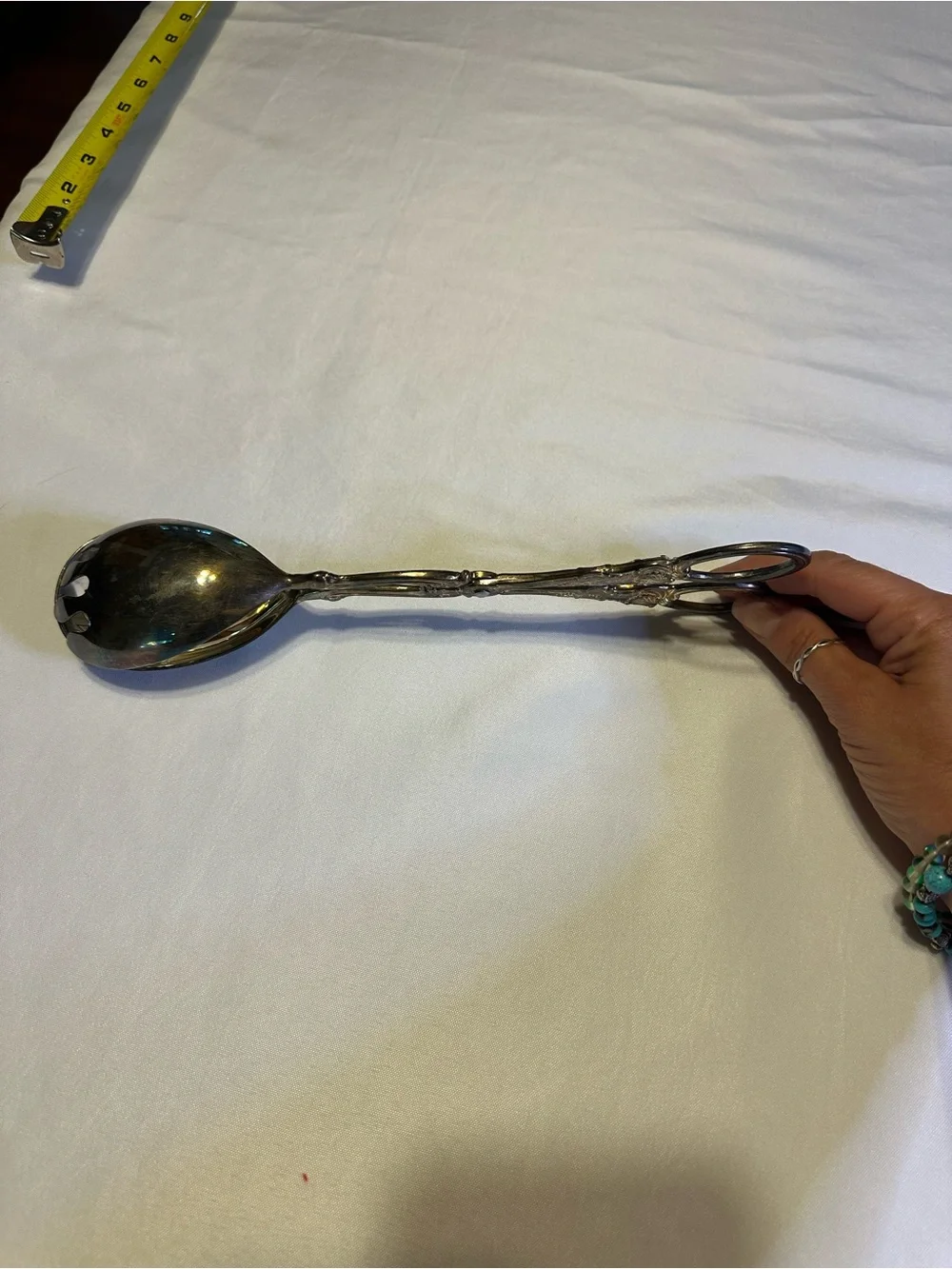 Vintage  Sheffield Silver plated Salad Scissors / Tongs NWOT